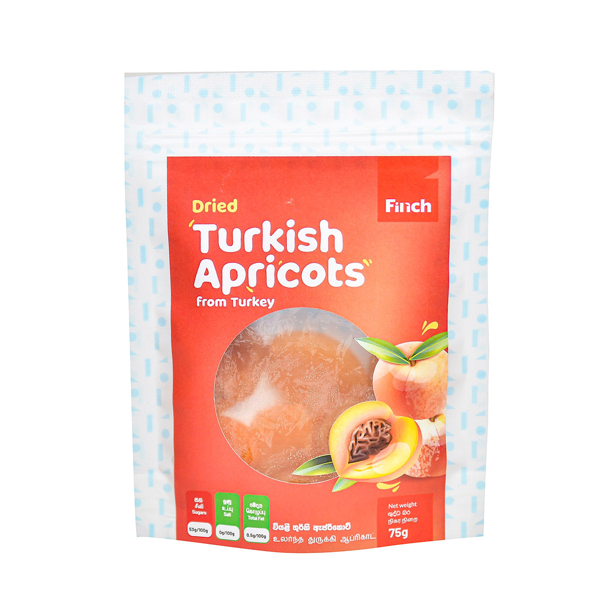 Finch Dried Turkish Apricot - 75g