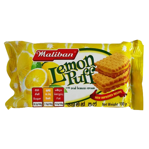 Maliban Lemon Puff  - 100 g