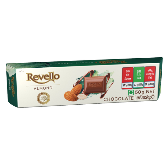 Revello Almond Chocolate - 50 g