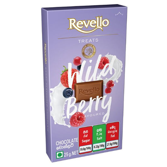 Revello Wild Berry Chocolate - 25 g