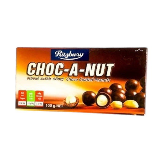 Ritzbury Choc-A-Nut Choco Coated Peanut - 100 g