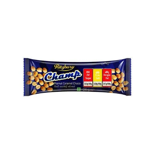 Ritzbury Champ Peanut Caramel Bar - 26 g