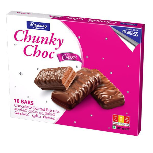 Ritzbury Chunky Choc 10 Bars - 200 g