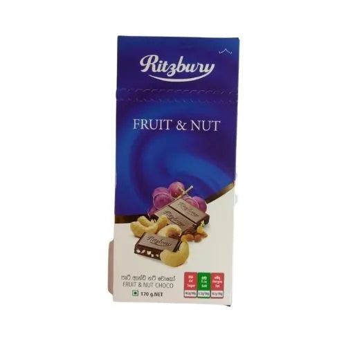 Ritzbury Fruit & Nut Chocolate - 170 g