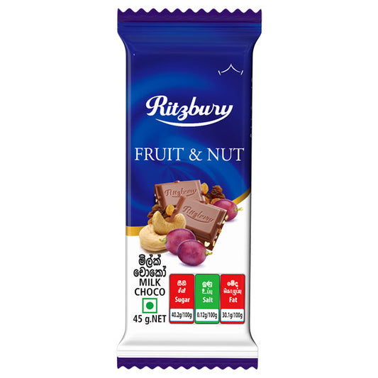 Ritzbury Fruit & Nut Chocolate - 45 g