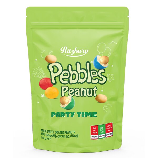 Ritzbury Pebbles Peanut Party Time - 170 g