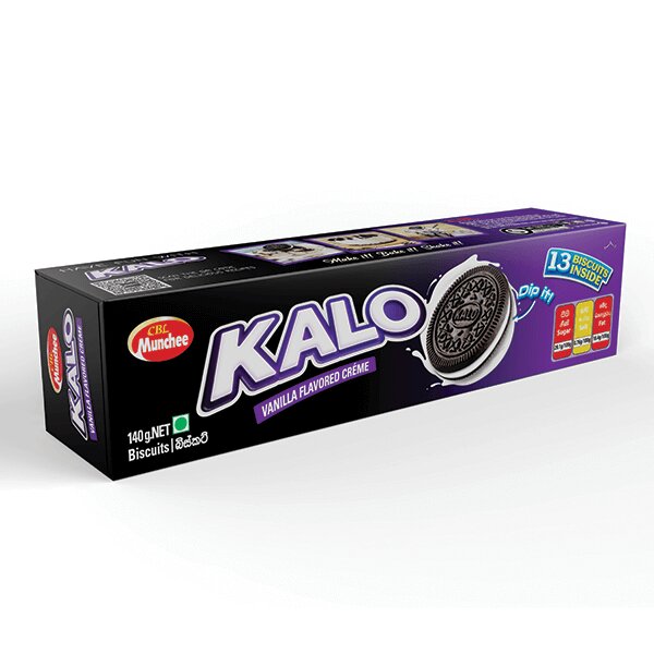 Munchee Kalo Vanilla Cream Biscuits - 140 g