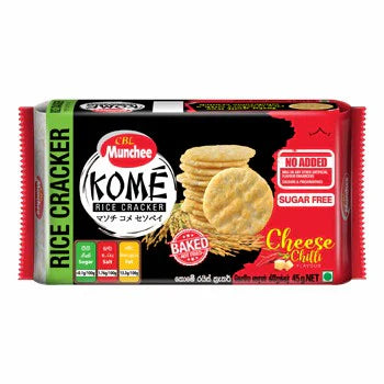 Munchee Kome Rice Crackers Cheese And Chilli - 45 g