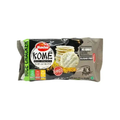 Munchee Kome Rice Crackers Salt & Pepper - 45 g