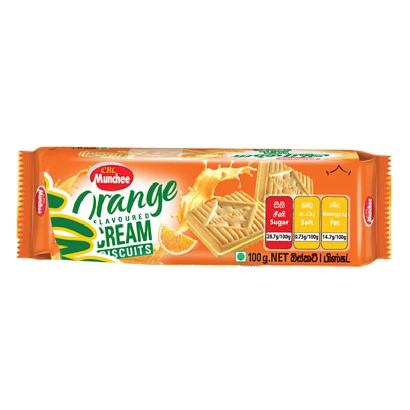 Munchee Orange Cream Biscuits - 100 g