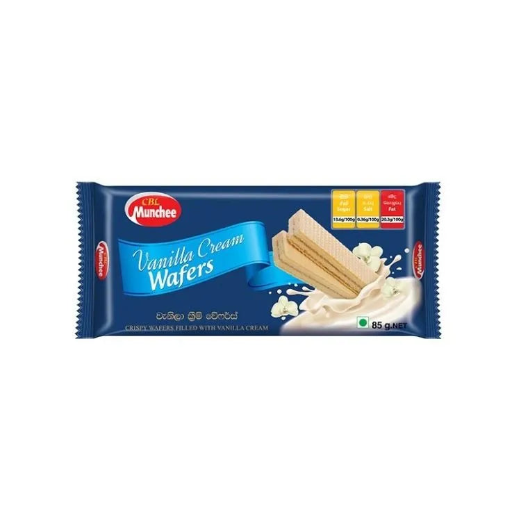 Munchee Vanilla Cream Wafers - 85 g